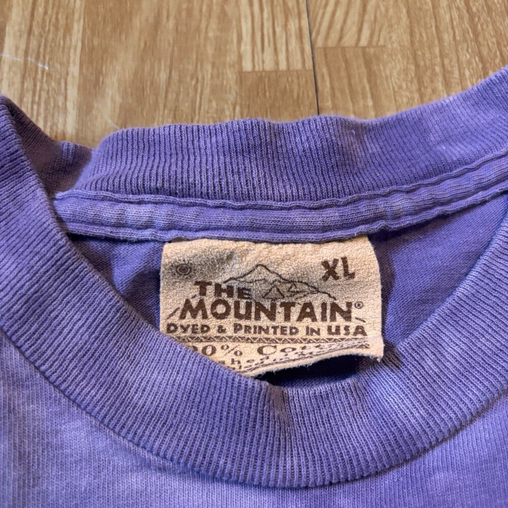 Vintage Y2K The Mountain Fairy T-Shirt Mens XL Purple Tie Dye Floral Sheila Wolk - Picture 4 of 5